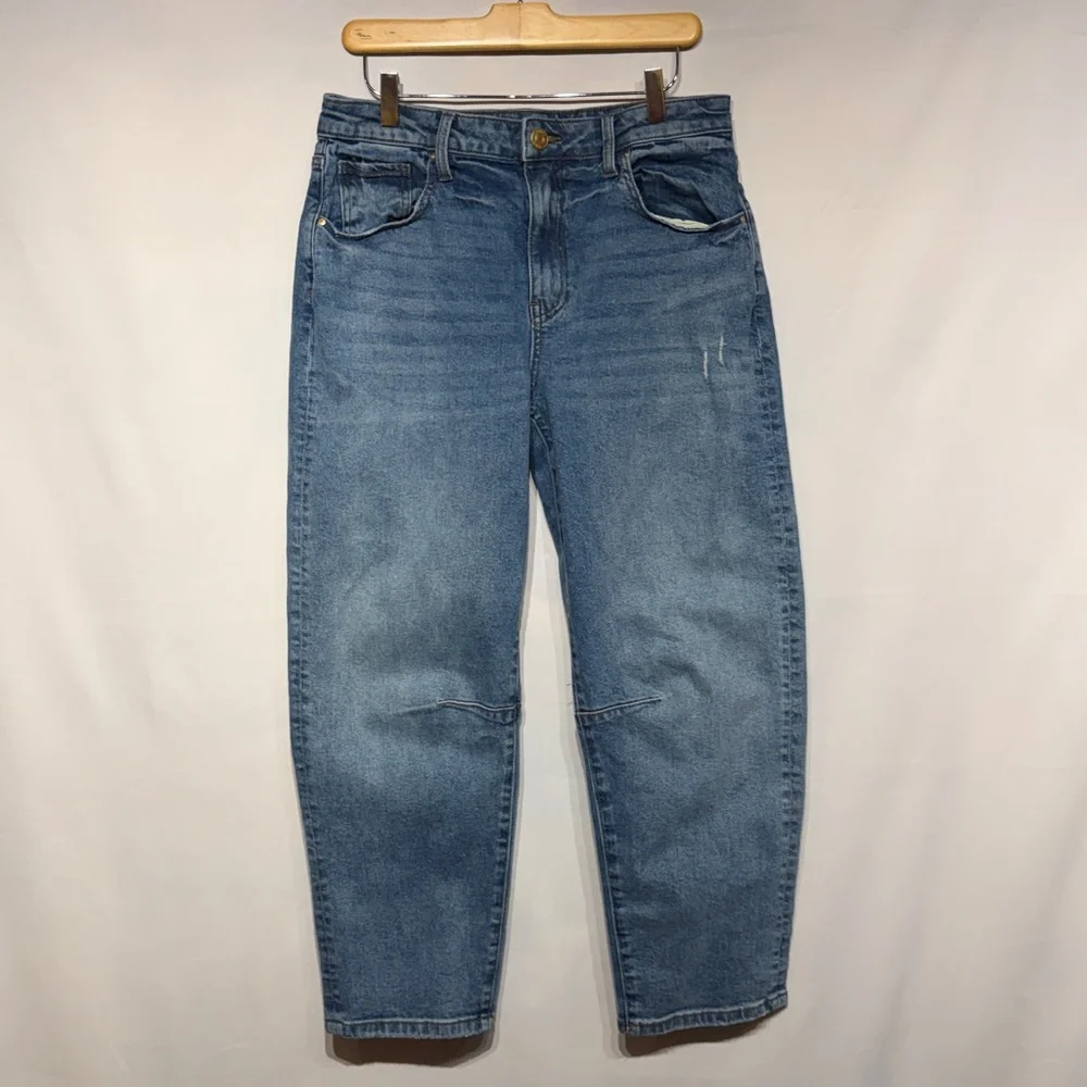 KUT From The Kloth Ashley High-Rise Slouchy Barrel Jean Improving Medium Wash 6 - Picture 2 of 12